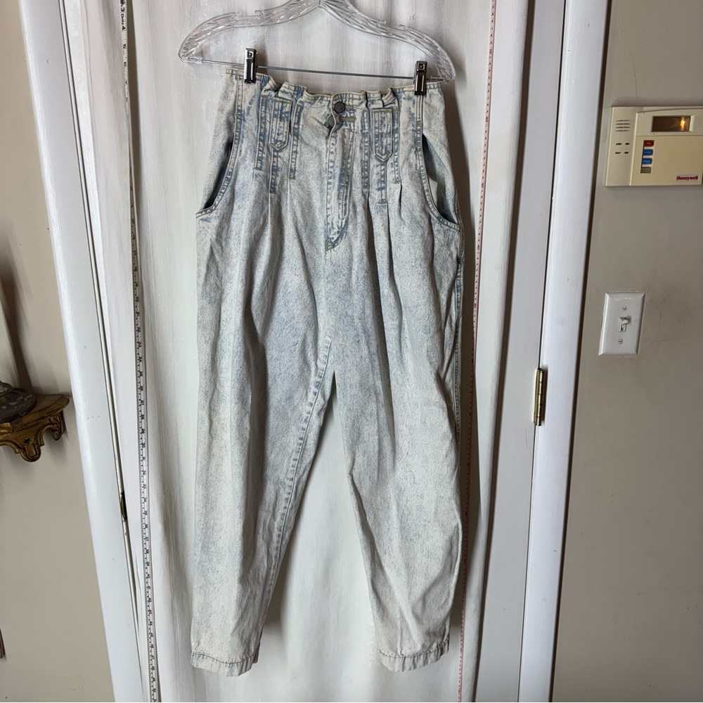 Vintage Women's Gitano Express High-Waisted Acid Washed Jeans